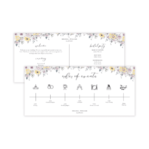 French Vintage Program Card