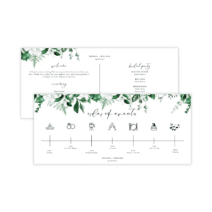 Lush Greenery Program Card