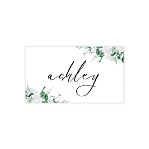 Lush Greenery Name Card