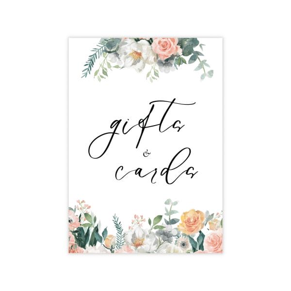 17 11 Glam Blush & Peach Gifts & Cards Sign