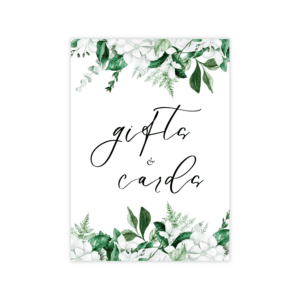 Lush Greenery Gifts & Cards Sign