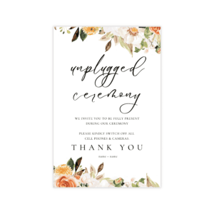 Pop Romance Unplugged Ceremony Sign