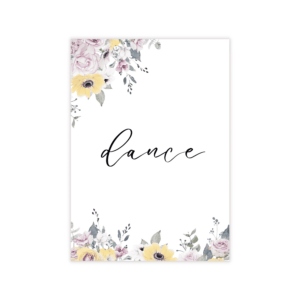 French Vintage Dance Sign