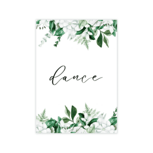 Lush Greenery Dance Sign