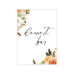 Pop Romance Dessert Bar Sign