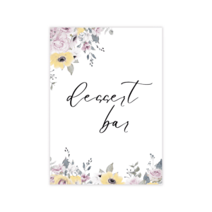 French Vintage Dessert Bar Sign