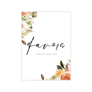 Pop Romance Favors Sign