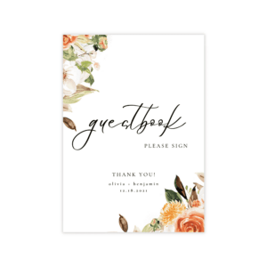 Pop Romance Guest Book Sign