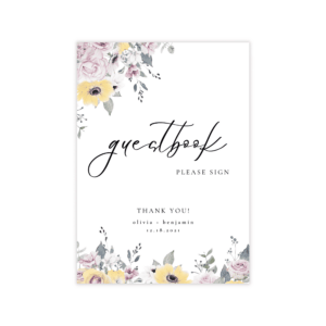 French Vintage Guest Book Sign