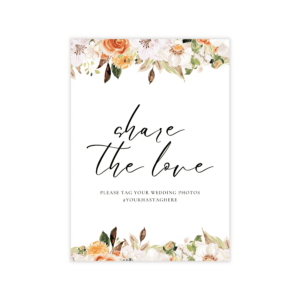 Pop Romance Hashtag Sign