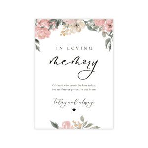 Parisian Pink Nude Loving Memory Sign