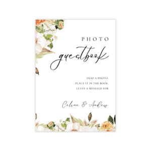 Pop Romance Photo Guest Book Sign