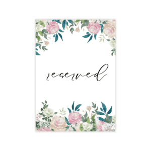 Fairytale Navy Blush Reserved Sign