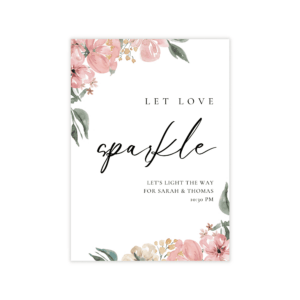 Parisian Pink Nude Sparklers Sign