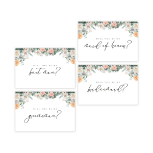 Glam Blush & Peach Proposal