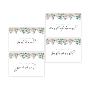 Fairytale Navy Blush Proposal