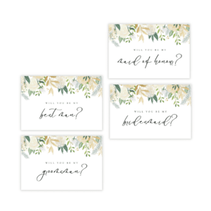 Classic Gold & Green Proposal