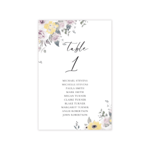 French Vintage Table Seating Card