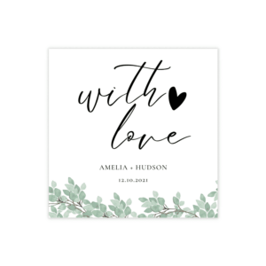 Modern Greenery Favor Tags