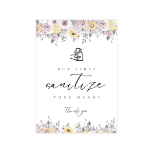 French Vintage Sanitize Your Hand Sign