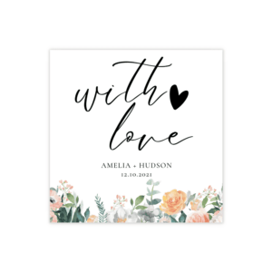 Glam Blush & Peach Favor Tags