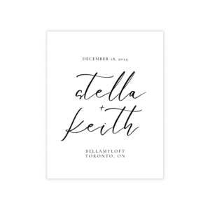 Minimalist Black and White Wine Label