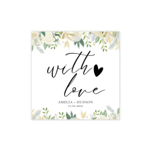 Classic Gold & Green Favor Tags