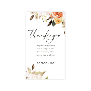 Pop Romance Thank You Favor Tag