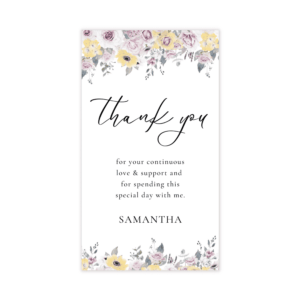 French Vintage Thank You Favor Tag