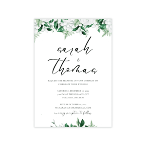 Lush Greenery Invitation