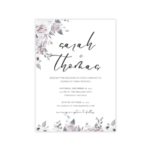Dreamy Violet Blush Invitation