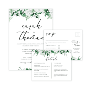 Lush Greenery Invitation Set