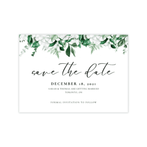 Lush Greenery Save The Date