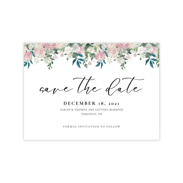 5 6 Fairytale Navy Blush Save The Date