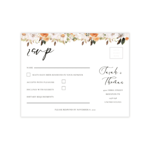 Pop Romance RSVP Card