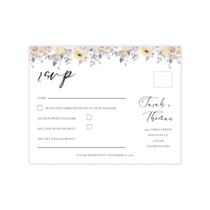 French Vintage RSVP Card