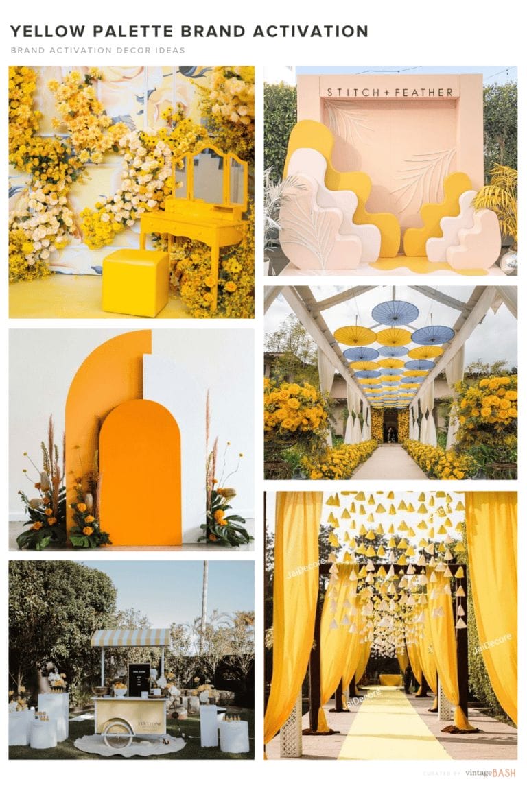 Yellow Palette Brand Activation Ideas & Inspiration Boards