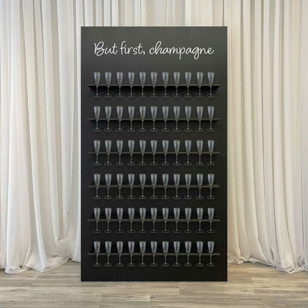 Black Champgne Wall 2 Corporate events Gallery