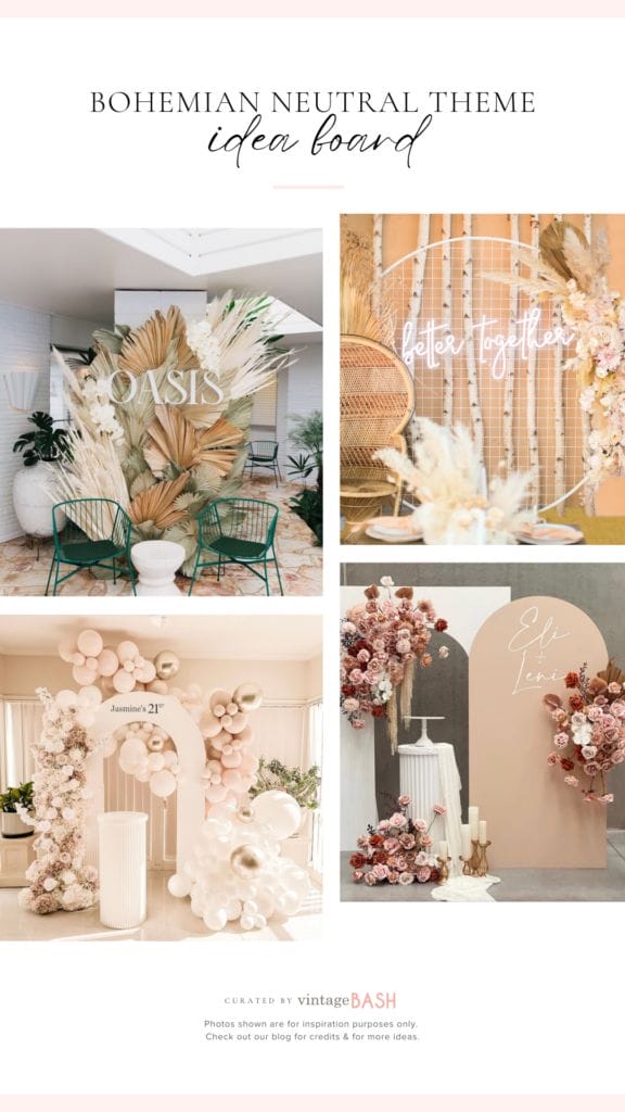 1 2 Bohemian Neutral Party Theme: Ideas & Inspirations for Adult Events