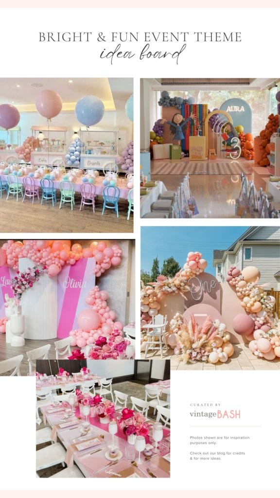 2 4 Pastel Chic Bohemian Kids’ Party Theme Ideas & Inspiration Board