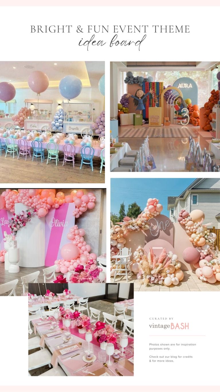 Pastel Chic Bohemian Kids’ Party Theme Ideas & Inspiration Board