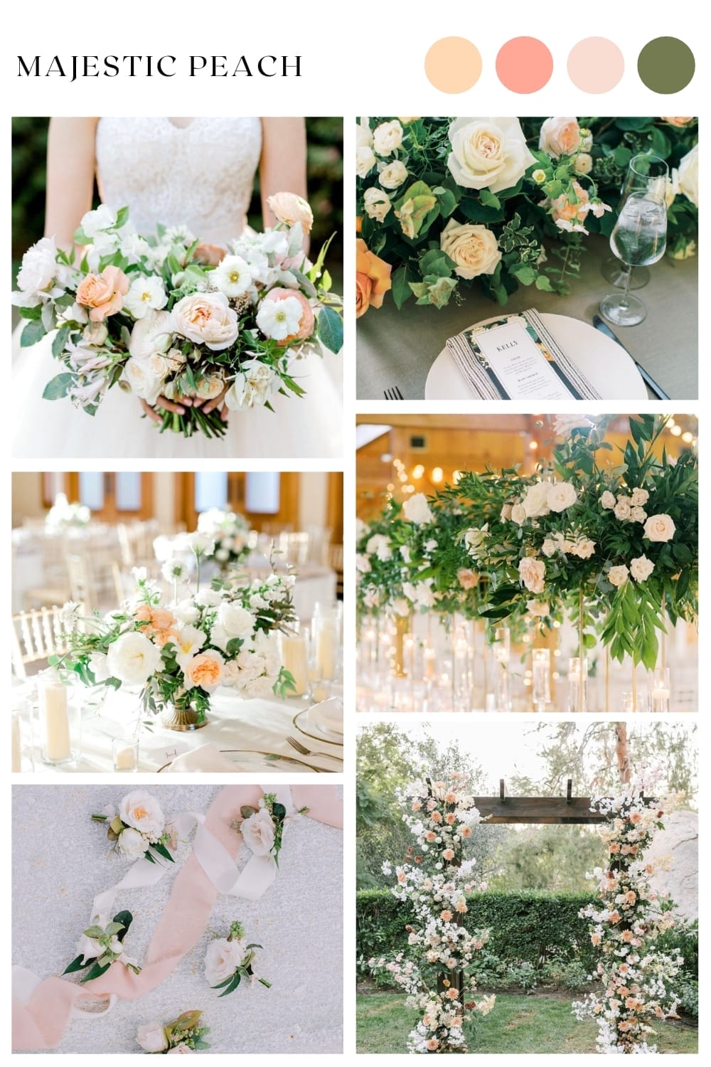 blush pink wedding flowers decor