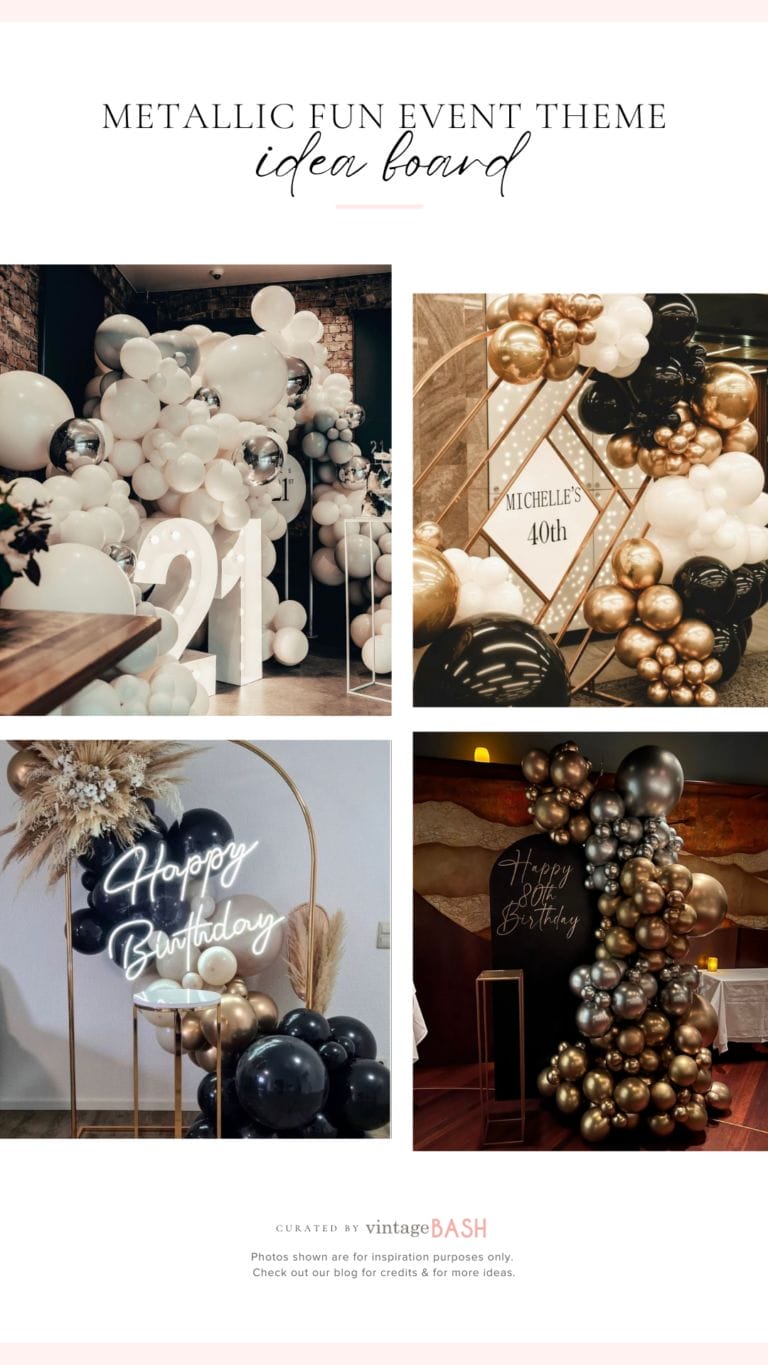 Metallic Fun Event Theme: Ideas and Inspirations for Adult Events