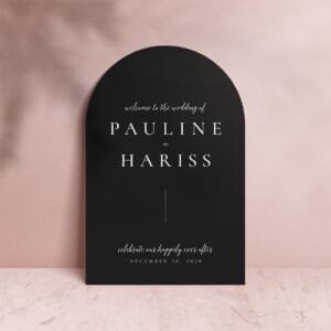 U Arch Minimalist Welcome Sign