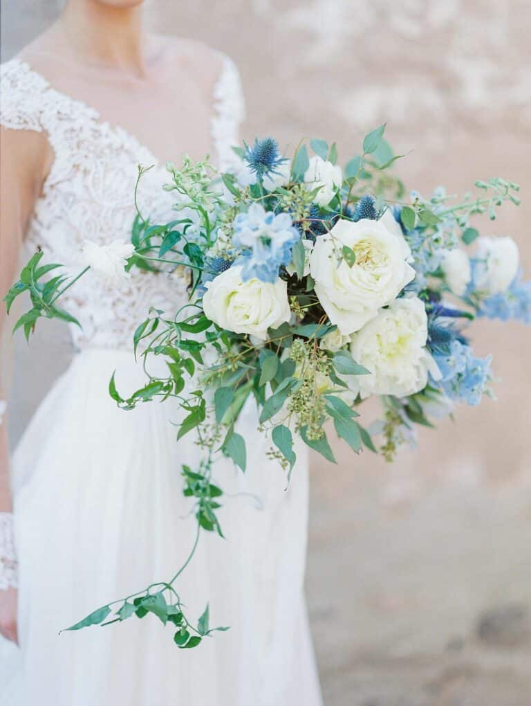 Dream Blues: White & Light Blue Wedding Color Palette Inspiration