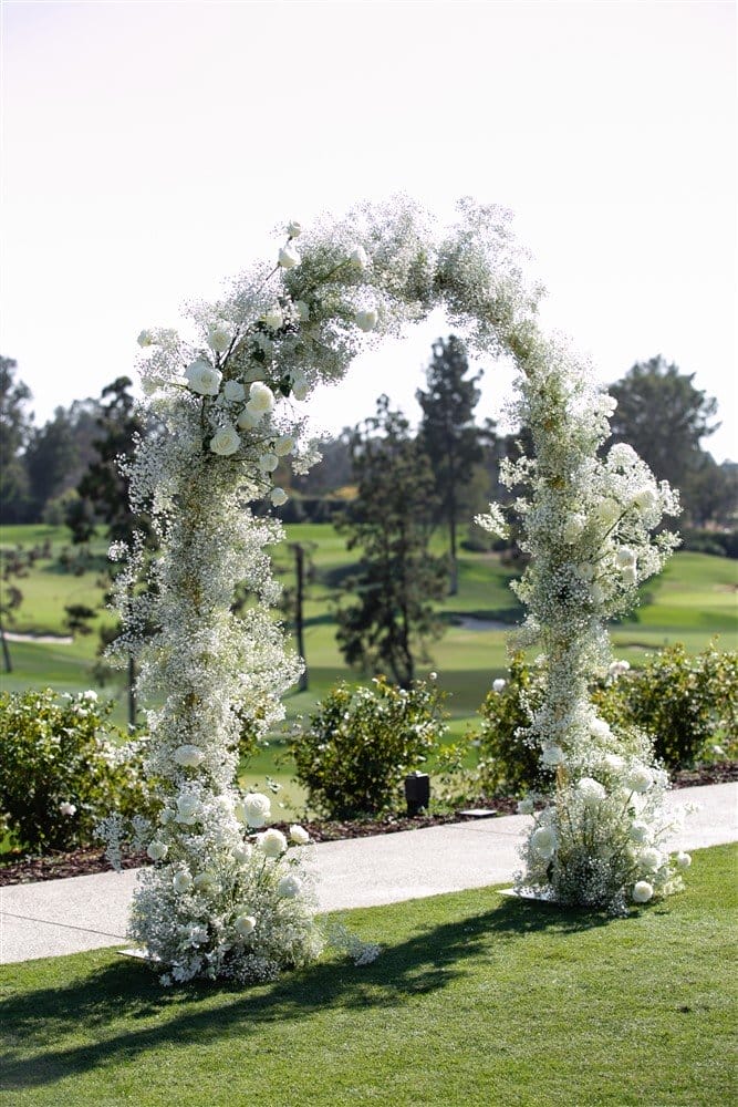 baby's breath arch