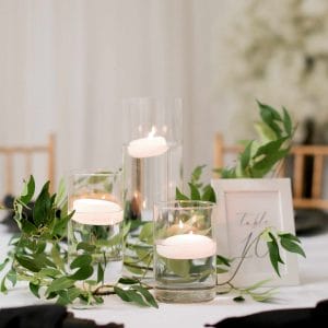 Greenery Floating Candles Weddings