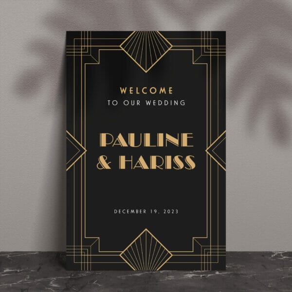 Great Gatsby Welcome Sign