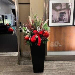 Herald Large Holiday Faux Planter