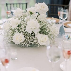 Wedding Decor Package Upgrade: Low Fresh Arrangement